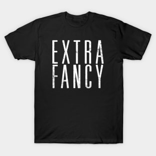 EXTRA FANCY Funny Bold Bratty Positive Minimalist T-Shirt